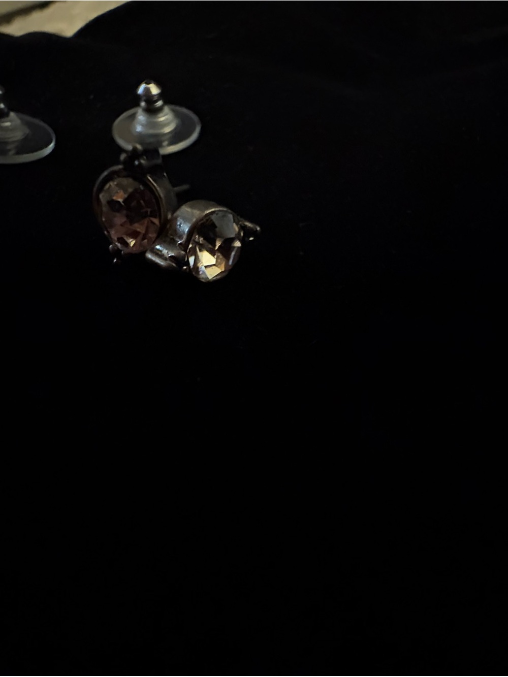 Champagne Crystal Stud Earrings - Women Jewelry